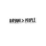 Biryani People Sticker waterproof vinyl decal for laptop, bike, car & bottle