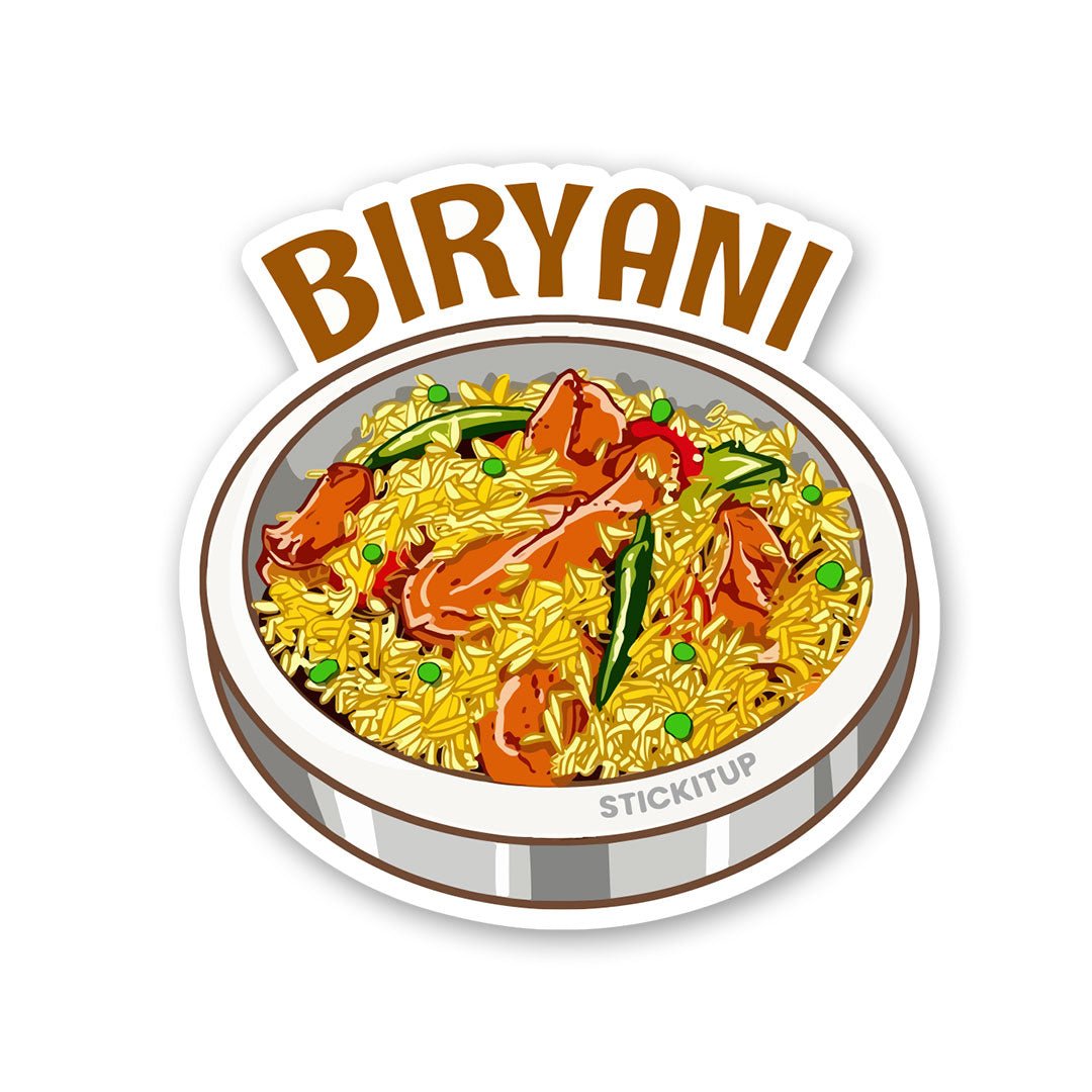 BIRYANI Sticker waterproof vinyl decal for laptop, bike, car & bottle