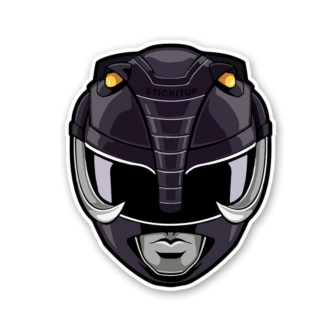 Black Ranger Sticker waterproof vinyl decal for laptop, bike, car & bottle