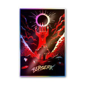 Black Swordsman War Holographic Stickers - Holographic stickers | STICK IT UP