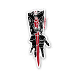 BLADE OF SHADOWS Sticker waterproof vinyl decal for laptop, bike, car & bottle
