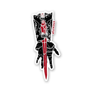 BLADE OF SHADOWS Sticker waterproof vinyl decal for laptop, bike, car & bottle