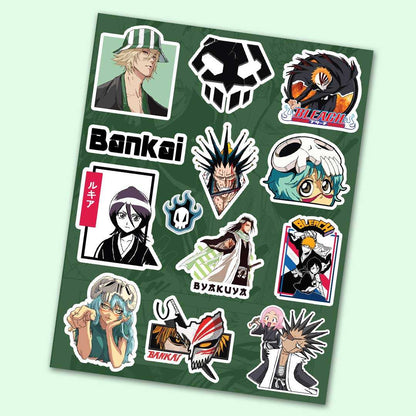 Bleach Mini Sticker Sheet waterproof vinyl decal for laptop, bike, car & bottle