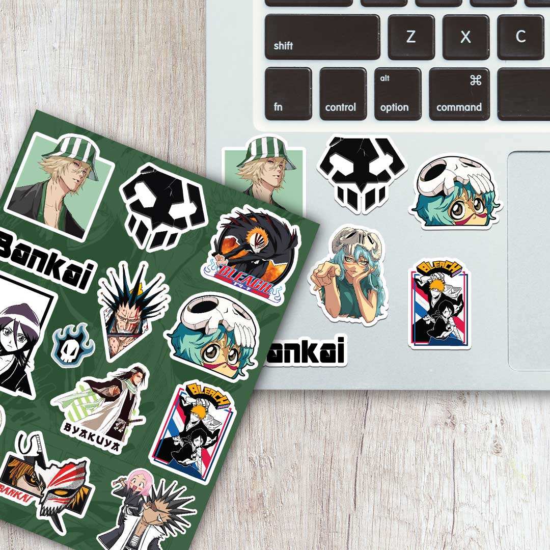 Bleach Mini Sticker Sheet waterproof vinyl decal for laptop, bike, car & bottle