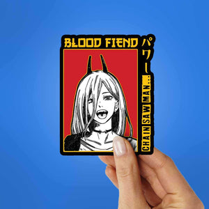 Blood Demon Sticker waterproof vinyl decal for laptop, bike, car & bottle
