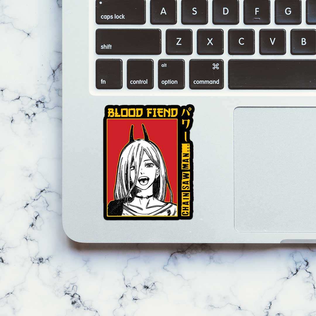 Blood Demon Sticker waterproof vinyl decal for laptop, bike, car & bottle