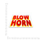Blow Horn Bumper Sticker waterproof vinyl decal for laptop, bike, car & bottle