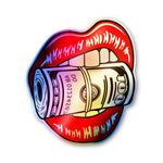 Bold Lips Holographic Stickers - Holographic stickers | STICK IT UP