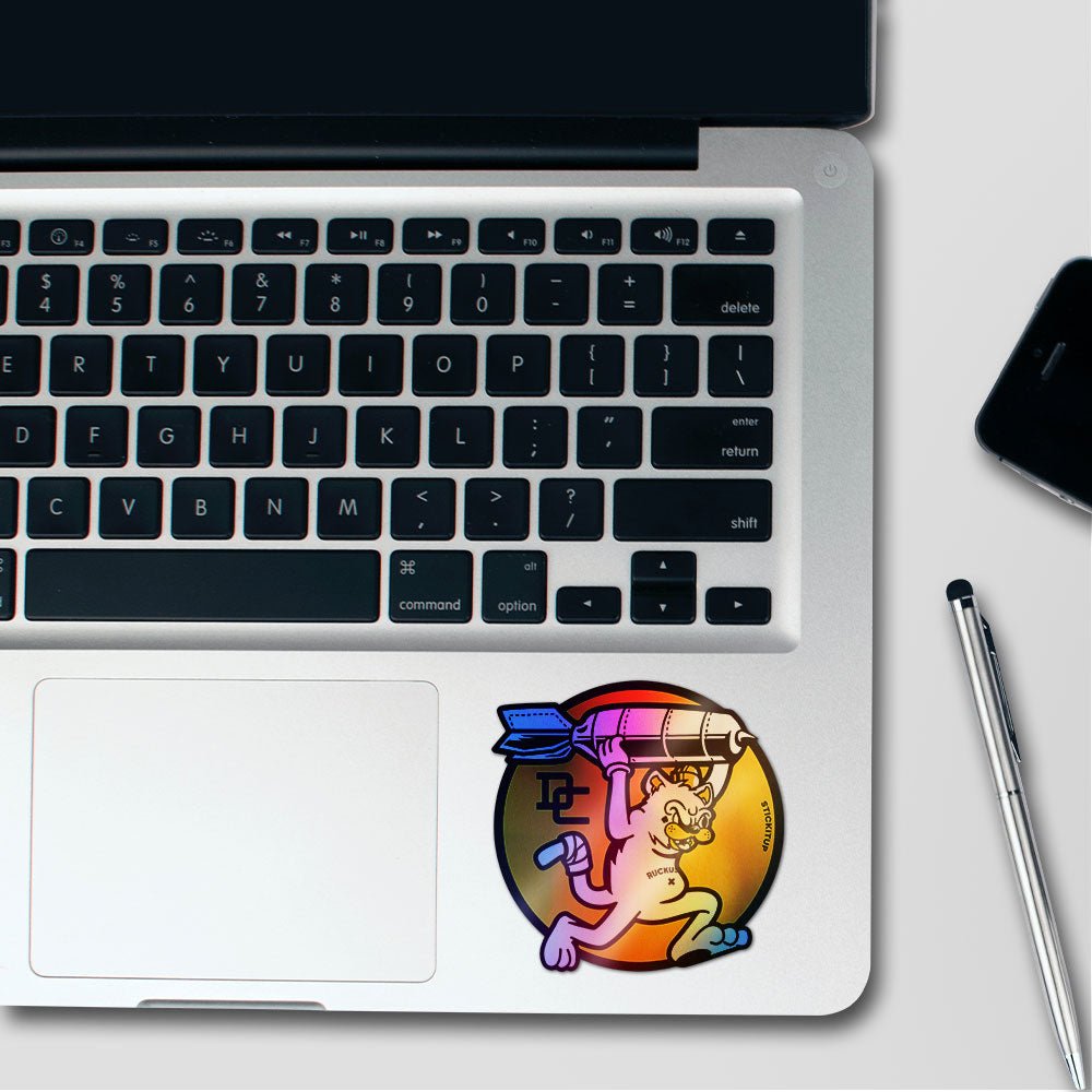 Bomb Runner Holographic Stickers waterproof vinyl decal for laptop, bike, car & bottle