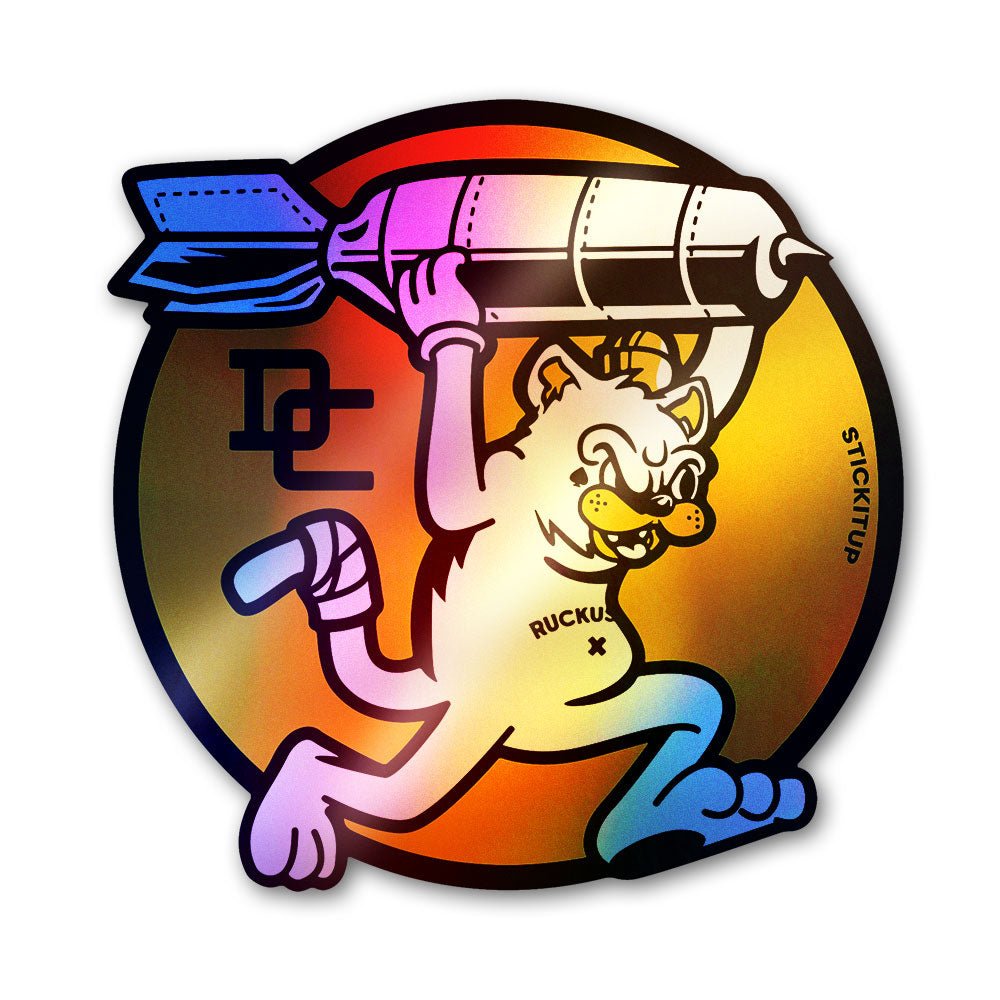 Bomb Runner Holographic Stickers waterproof vinyl decal for laptop, bike, car & bottle