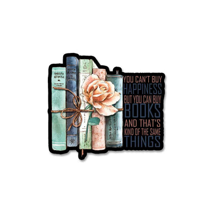 Books are happiness Sticker waterproof vinyl decal for laptop, bike, car & bottle
