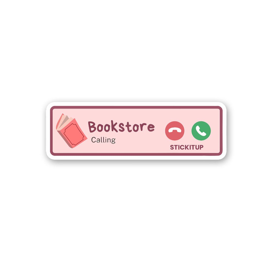 Bookstore Sticker waterproof vinyl decal for laptop, bike, car & bottle