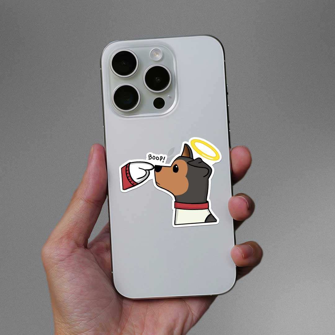 Boop Sticker waterproof vinyl decal for laptop, bike, car & bottle