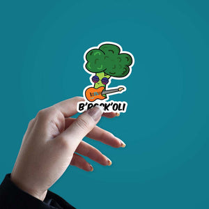 Brocoli Sticker waterproof vinyl decal for laptop, bike, car & bottle