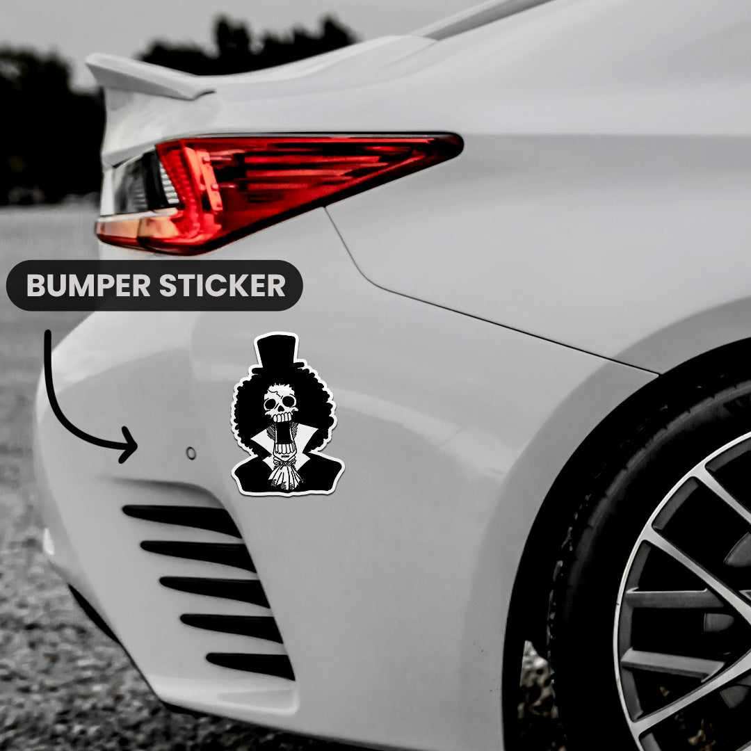 Brook Bumper Sticker waterproof vinyl decal for laptop, bike, car & bottle