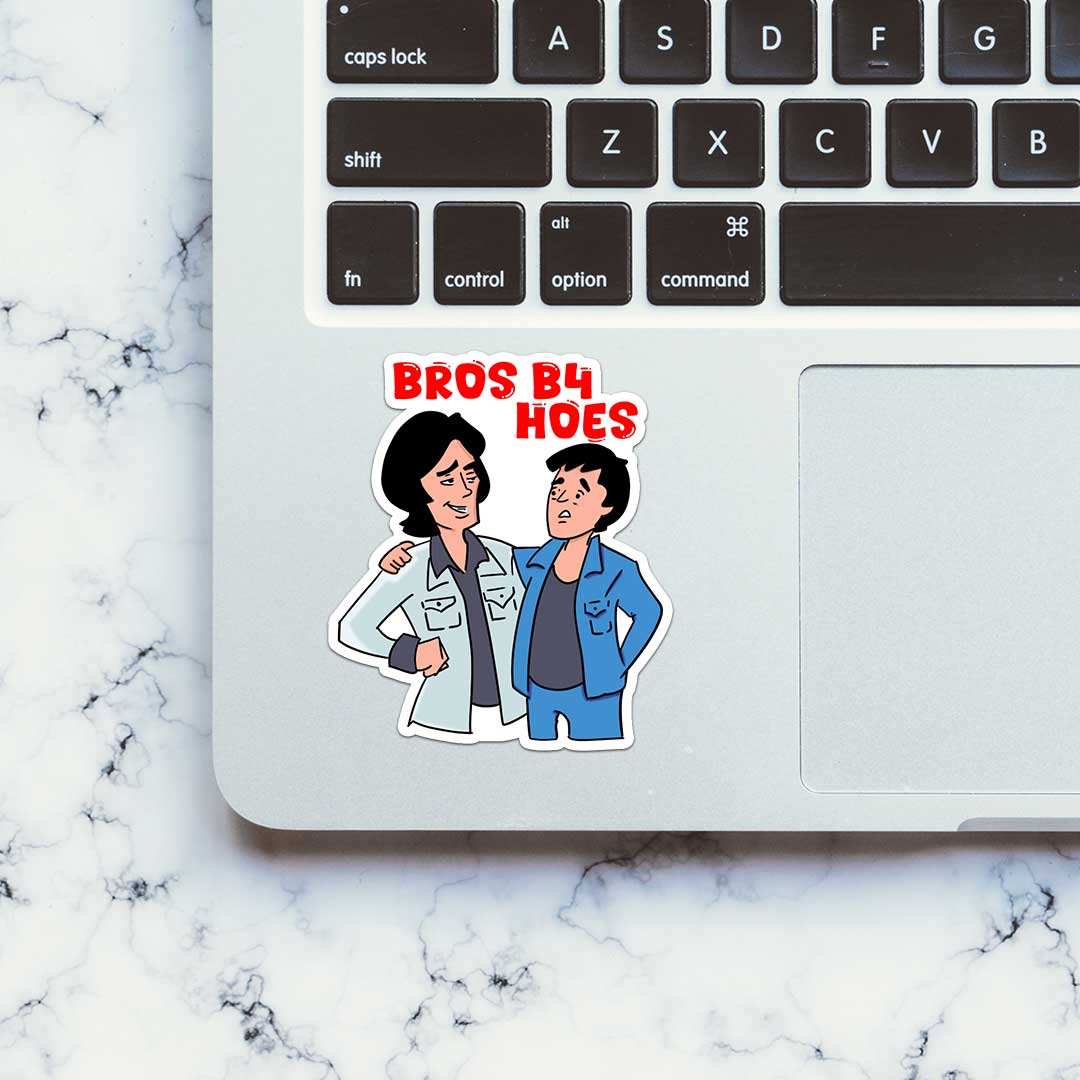 Bros B4 Hoes Sticker waterproof vinyl decal for laptop, bike, car & bottle