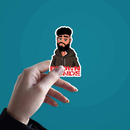 Brown Munde Sticker - STICK IT UP