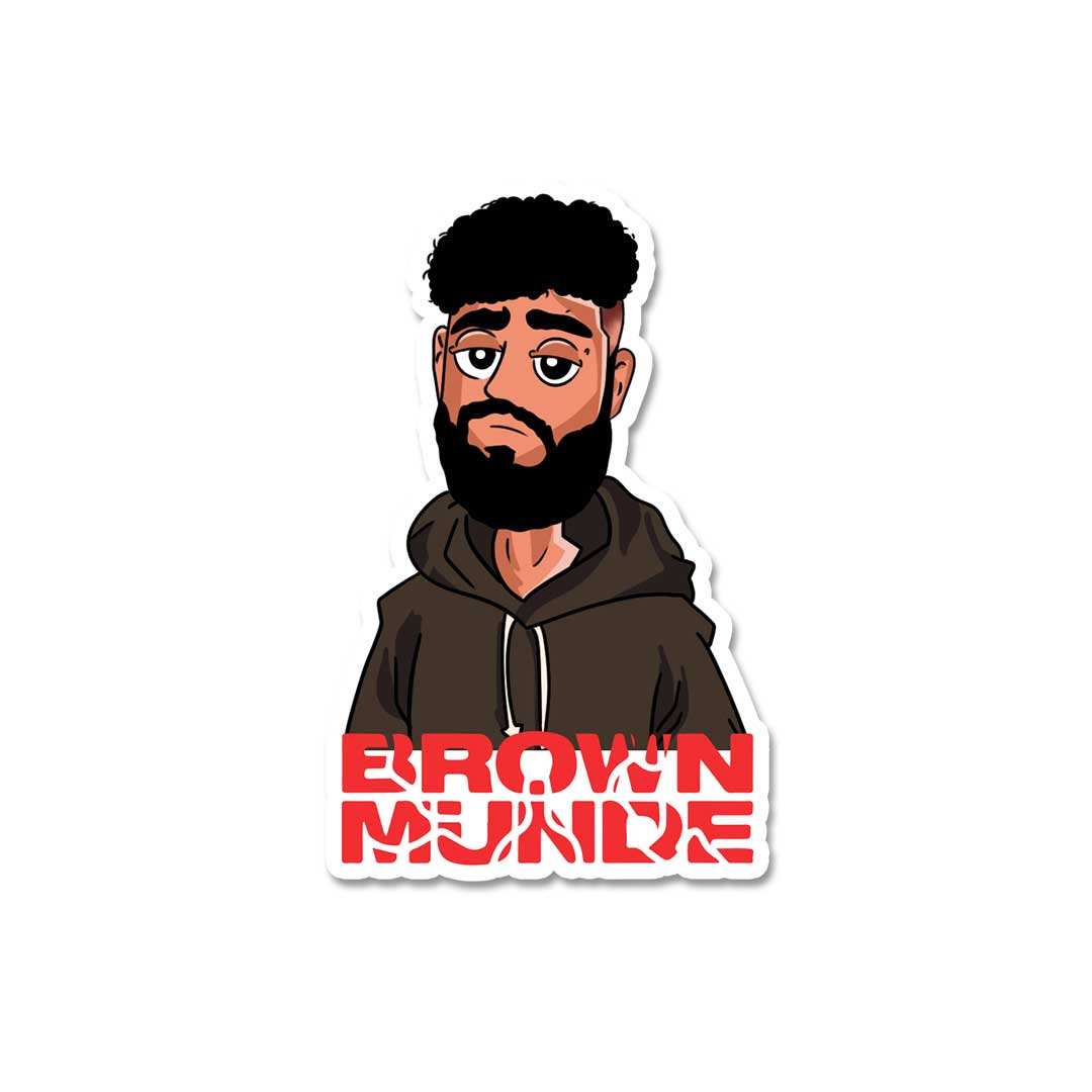 Brown Munde Sticker - STICK IT UP