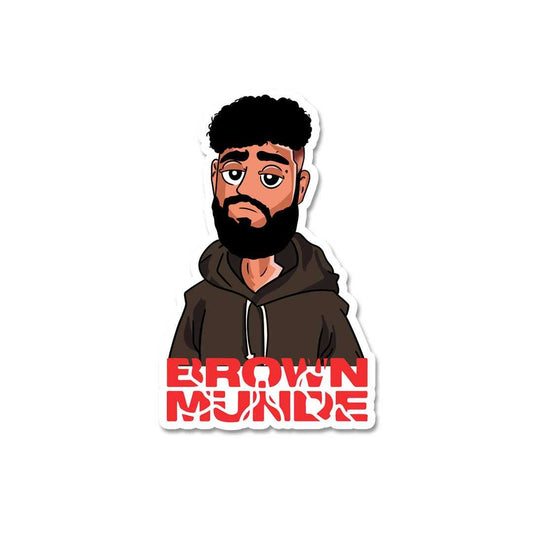 Brown Munde Sticker - STICK IT UP