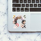 Bts Chibi Sticker waterproof vinyl decal for laptop, bike, car & bottle