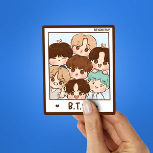 BTS Frame Sticker waterproof vinyl decal for laptop, bike, car & bottle