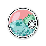 Bulbasaur Sticker waterproof vinyl decal for laptop, bike, car & bottle