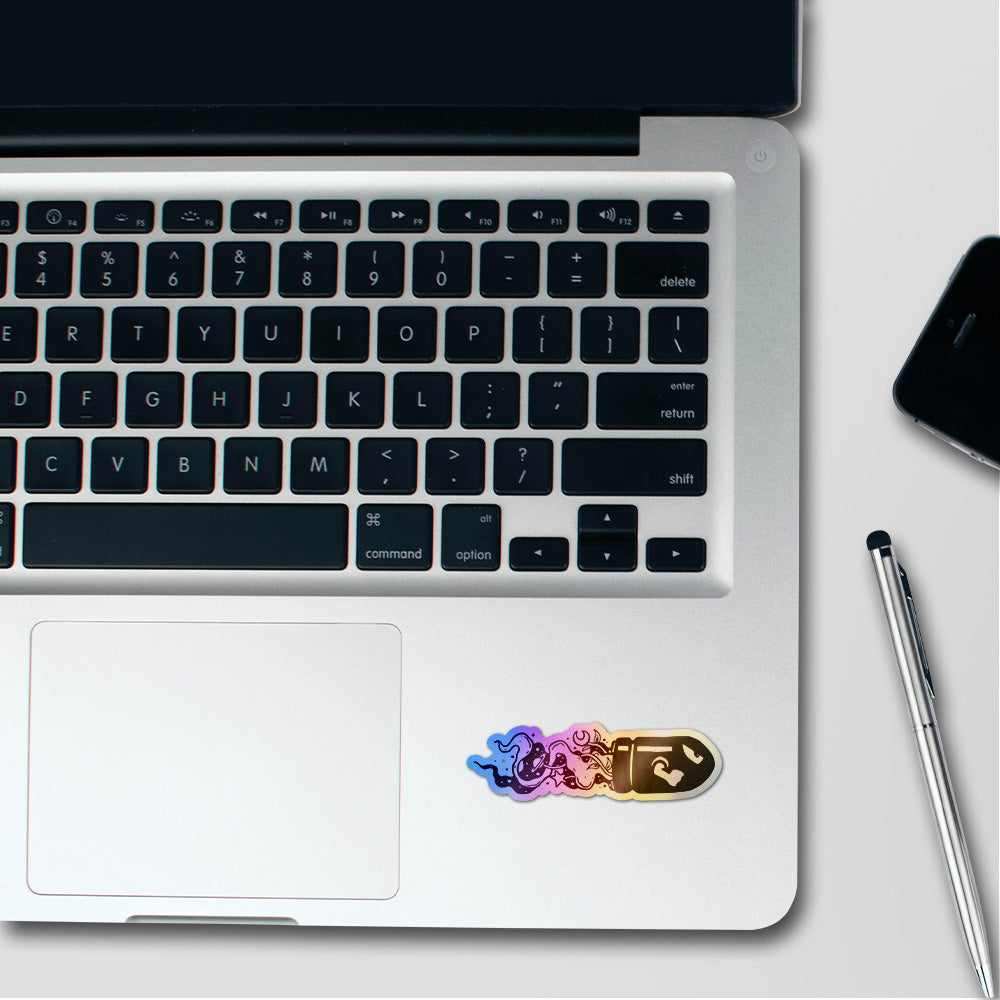 Bullet Holographic Stickers waterproof vinyl decal for laptop, bike, car & bottle