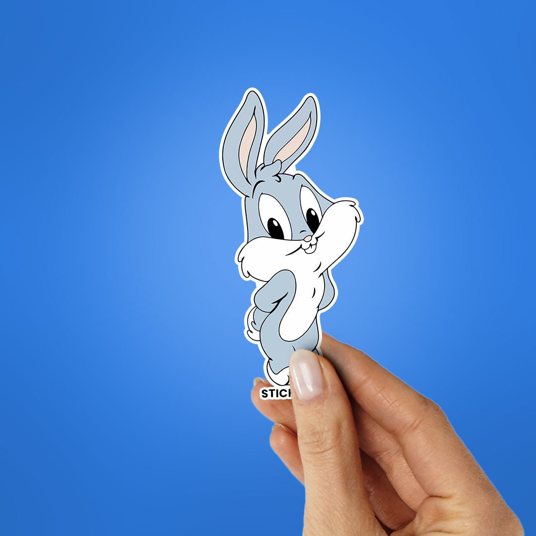 Bunny Sticker waterproof vinyl decal for laptop, bike, car & bottle
