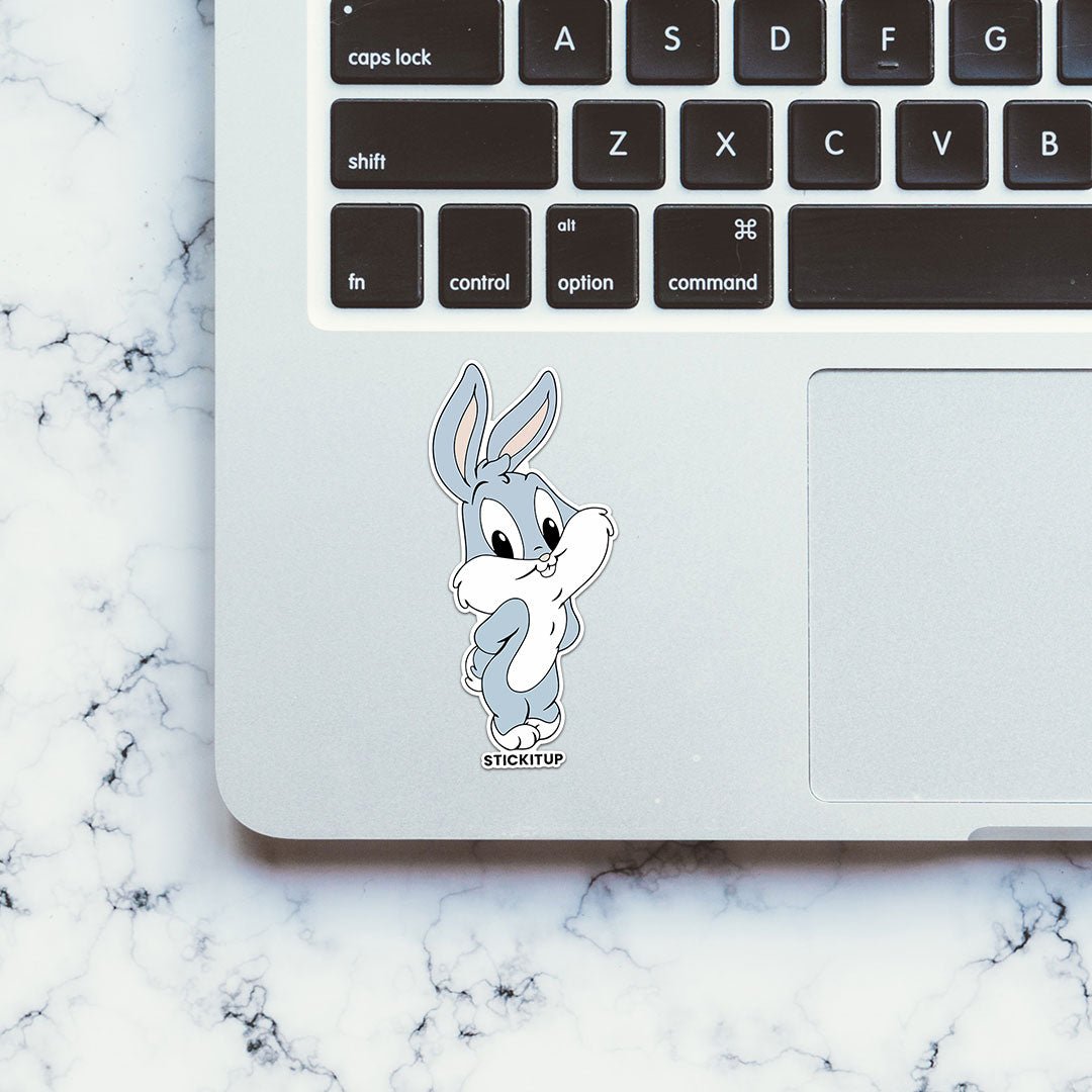 Bunny Sticker waterproof vinyl decal for laptop, bike, car & bottle