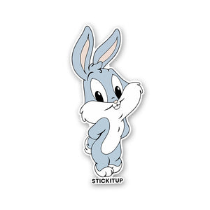 Bunny Sticker waterproof vinyl decal for laptop, bike, car & bottle