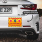 Buri Nazar Wale Tera Muh Kaala Bumper Sticker waterproof vinyl decal for laptop, bike, car & bottle