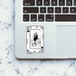 BURN CARD QUEEN Sticker waterproof vinyl decal for laptop, bike, car & bottle