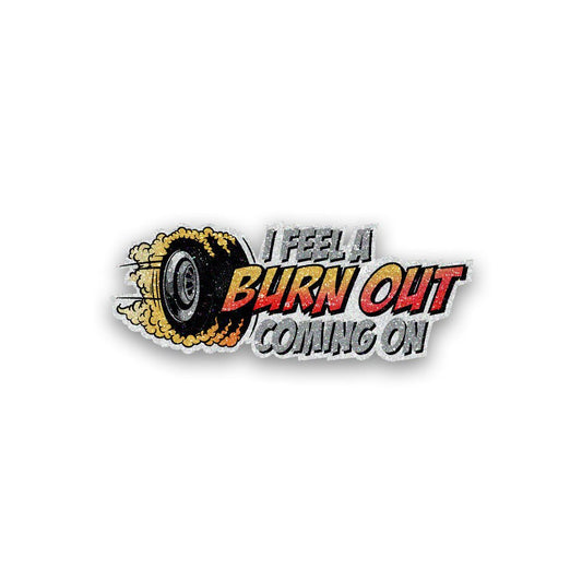 Burn Out Glitter Sticker waterproof vinyl decal for laptop, bike, car & bottle