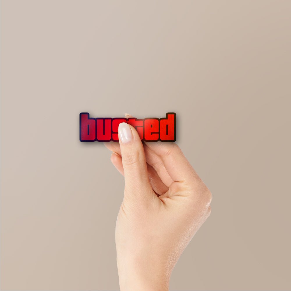 Busted 1.0 Holographic Stickers - Holographic stickers | STICK IT UP