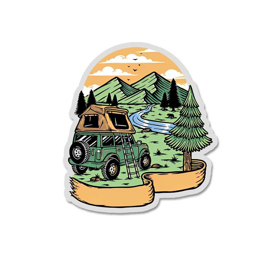 Camp For Peace Sticker waterproof vinyl decal for laptop, bike, car & bottle