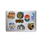 Camping Sticker Packs [50 sticker] waterproof vinyl decal for laptop, bike, car & bottle