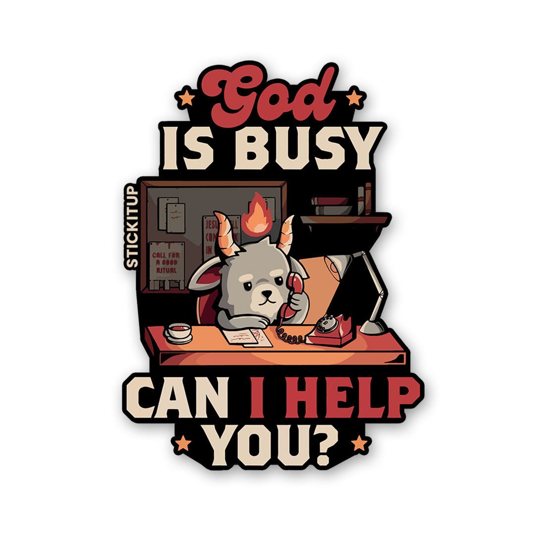 Find Help Sticker Can I Help You Sticker - Stickers | STICK IT UP