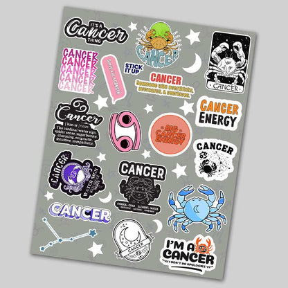 Cancer Mini Stickers Sheet - STICK IT UP