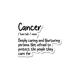 Cancer Sticker waterproof vinyl decal for laptop, bike, car & bottle