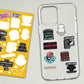 Capricon Mini Stickers Sheet waterproof vinyl decal for laptop, bike, car & bottle