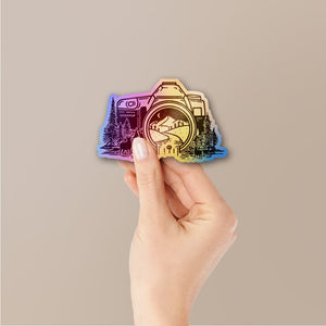 Capture The Wild Holographic Stickers waterproof vinyl decal for laptop, bike, car & bottle