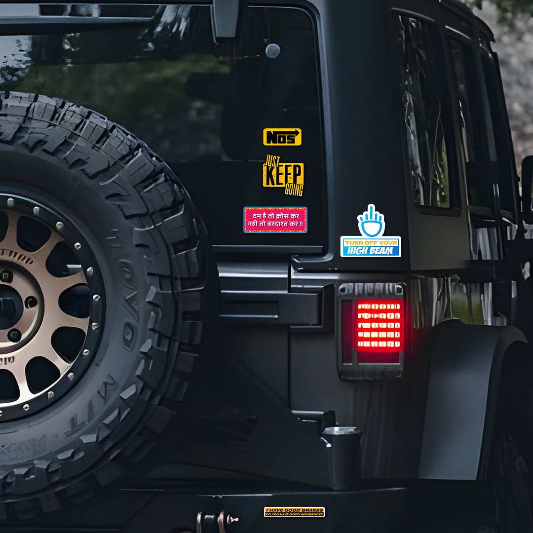 Car Sticker Packs [50 sticker] waterproof vinyl decal for laptop, bike, car & bottle