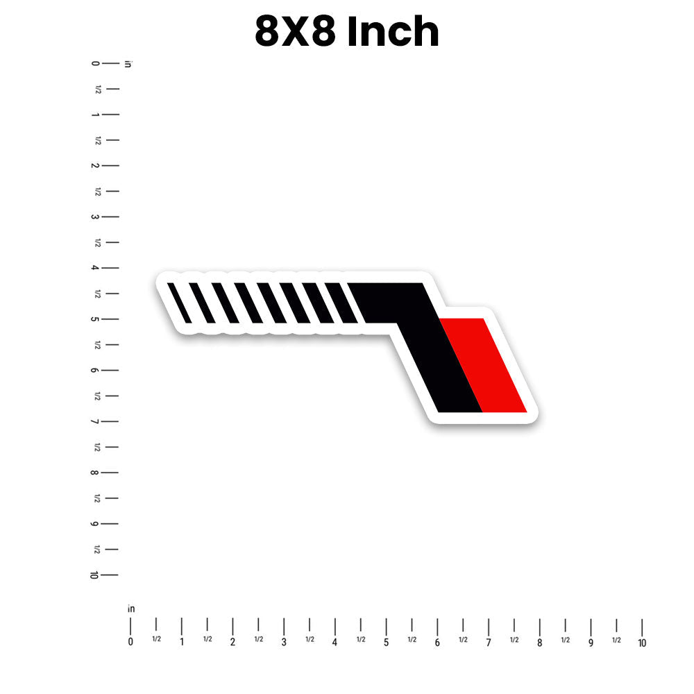 Car Stripes Bumper Sticker waterproof vinyl decal for laptop, bike, car & bottle