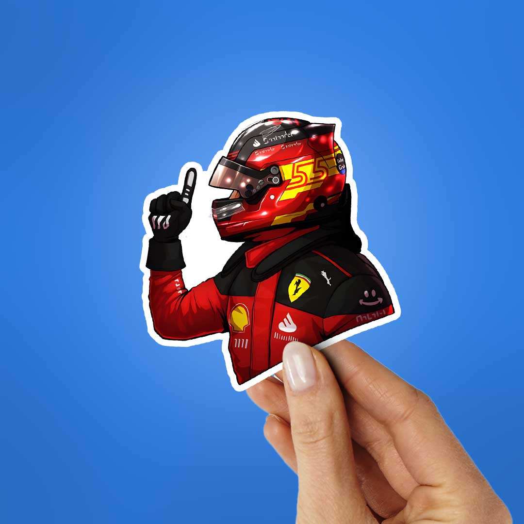 Carlos 0.1 Sticker waterproof vinyl decal for laptop, bike, car & bottle