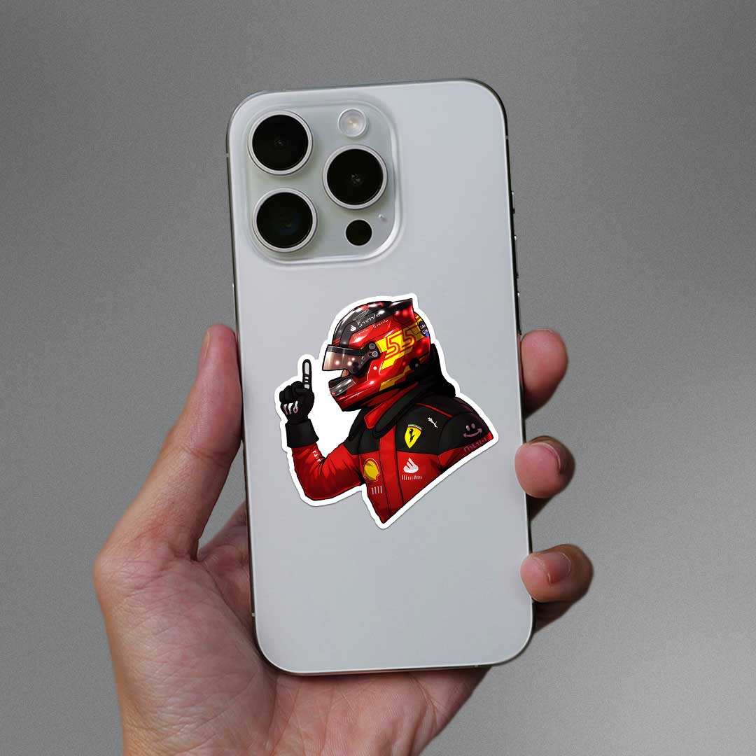 Carlos 0.1 Sticker waterproof vinyl decal for laptop, bike, car & bottle