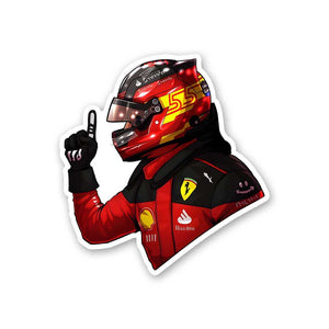 Carlos 0.1 Sticker waterproof vinyl decal for laptop, bike, car & bottle