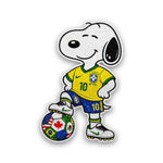 Cartoon Dog Soccer Glitter Sticker - Glitter Stickers | STICK IT UP