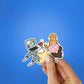 Cat Care Sticker waterproof vinyl decal for laptop, bike, car & bottle