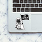 Cat Space Sticker waterproof vinyl decal for laptop, bike, car & bottle