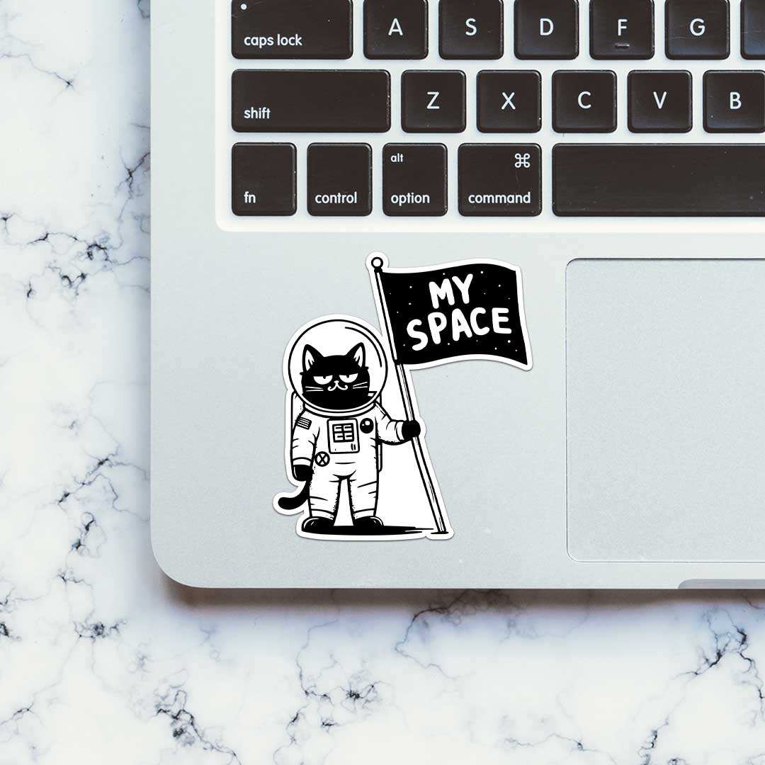 Cat Space Sticker - STICK IT UP